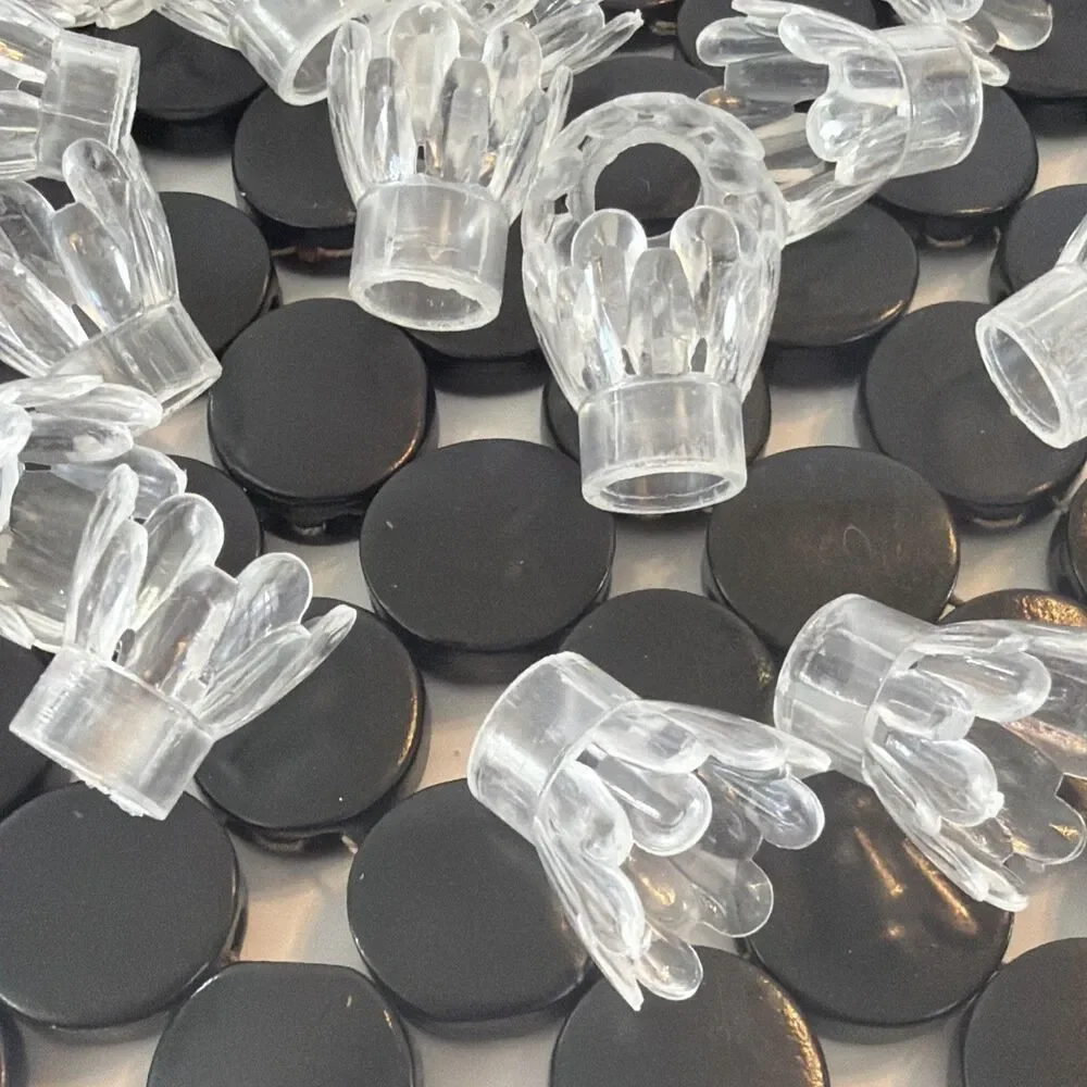 40 Vintage Christmas Floral Clear Light Reflectors Covers For Light Strand
