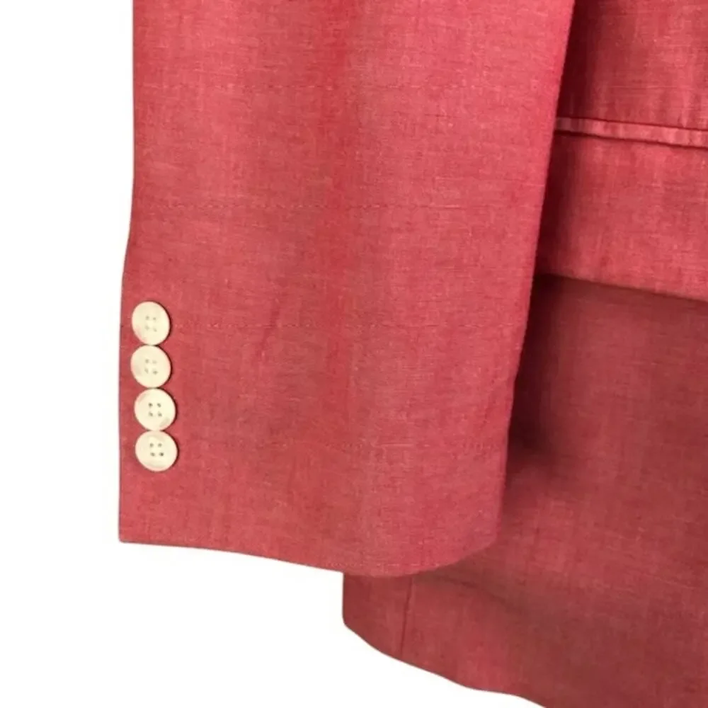 Croft & Barrow Sport Coat Jacket Blazer Mens 44R Red Classic Fit Country Club‎