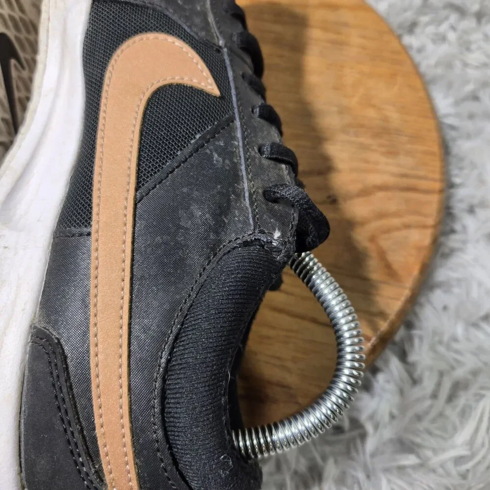 Nike Court Lite Athletic Sneakers Black Womens Size 9 Leather Mesh DV3279-001