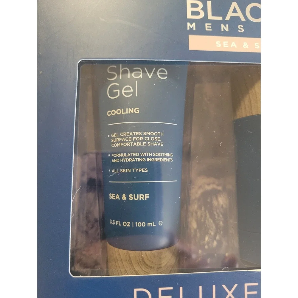 Blackstone Mens Sea & Surf Deluxe Trio Shave Gel Deodorant 3 In 1 Body Wash Set