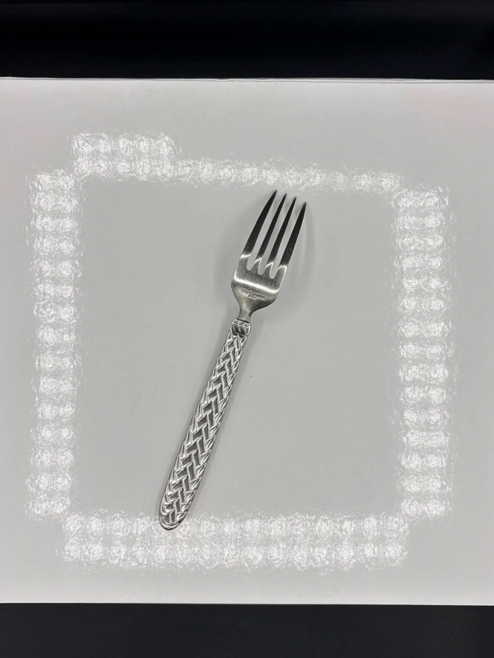 Ralph Lauren Equestrian Braid Stainless Silverware Flatware Fork