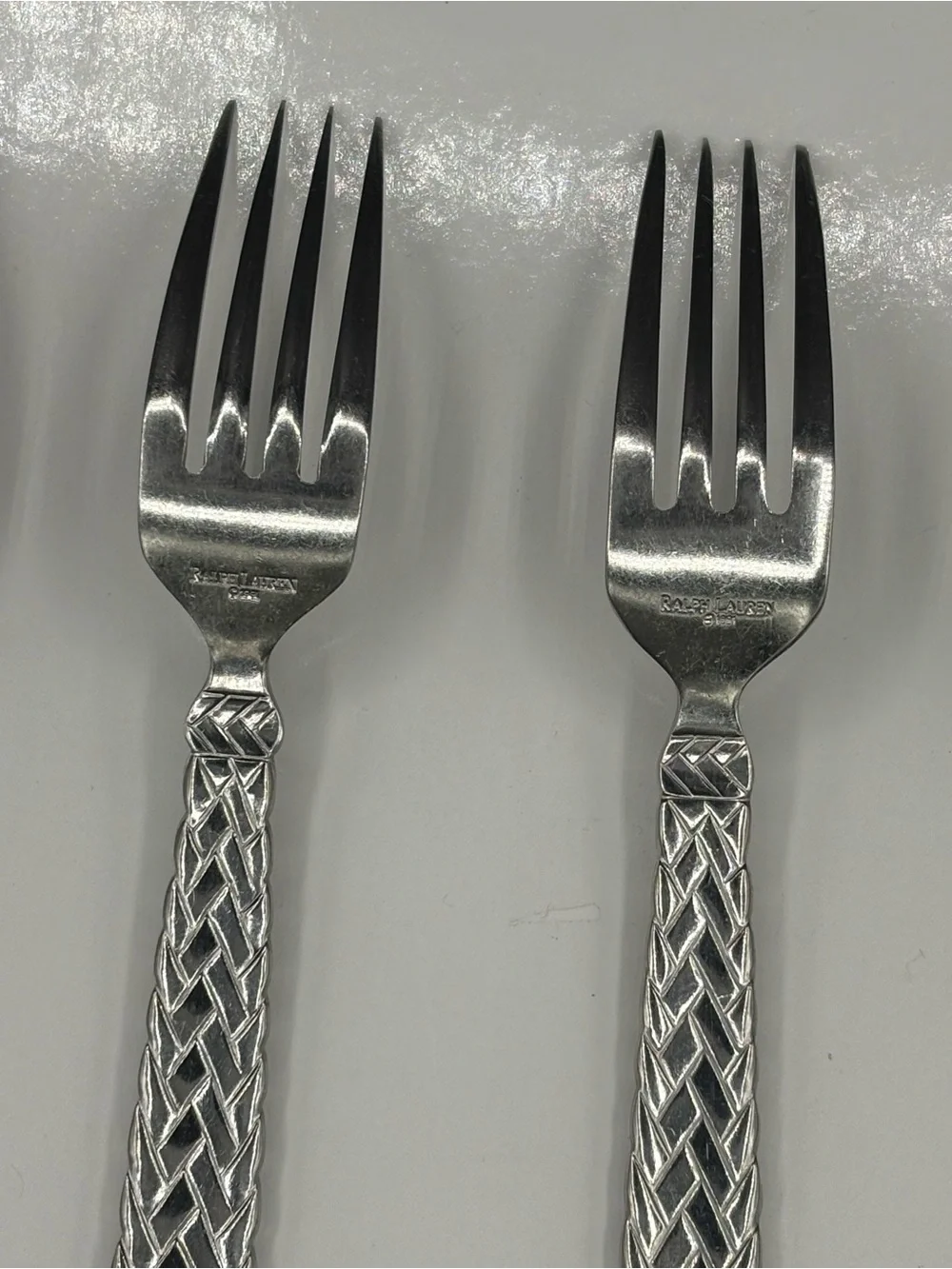 Ralph Lauren Equestrian Braid Stainless Silverware Flatware Fork
