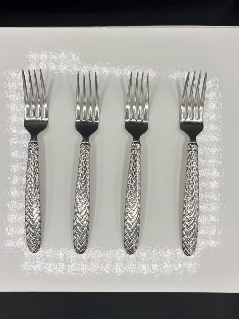 Ralph Lauren Equestrian Braid Stainless Silverware Flatware Fork