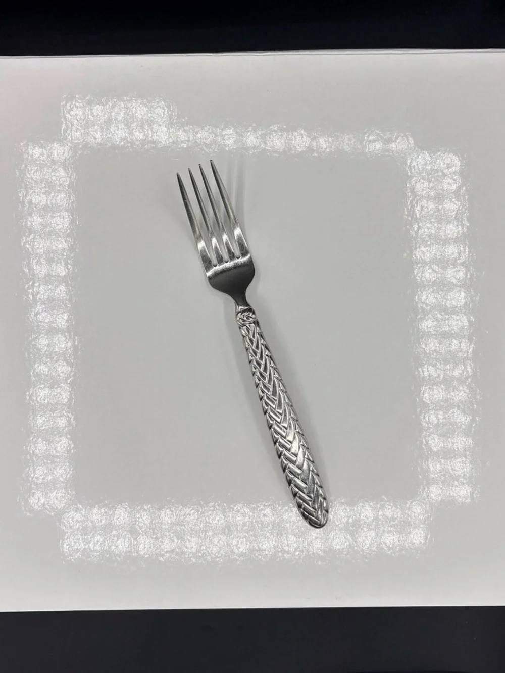 Ralph Lauren Equestrian Braid Stainless Silverware Flatware Fork
