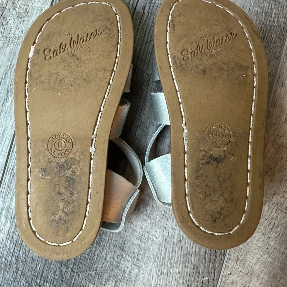 Salt Water Silver Sandals