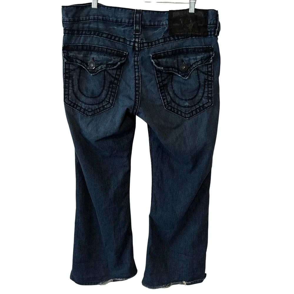 True Religion‎ Vintage Y2K Dark Wash Billy Super T Bootcut Jeans Size 36