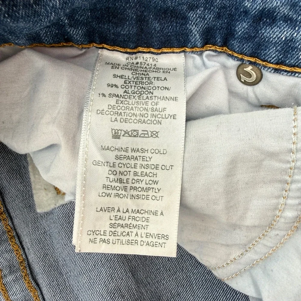 True Religion Rocco Skinny Jeans Mens 32 Blue Medium Wash Denim 50049-00