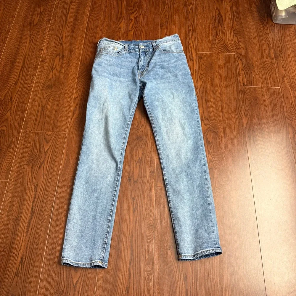 True Religion Rocco Skinny Jeans Mens 32 Blue Medium Wash Denim 50049-00