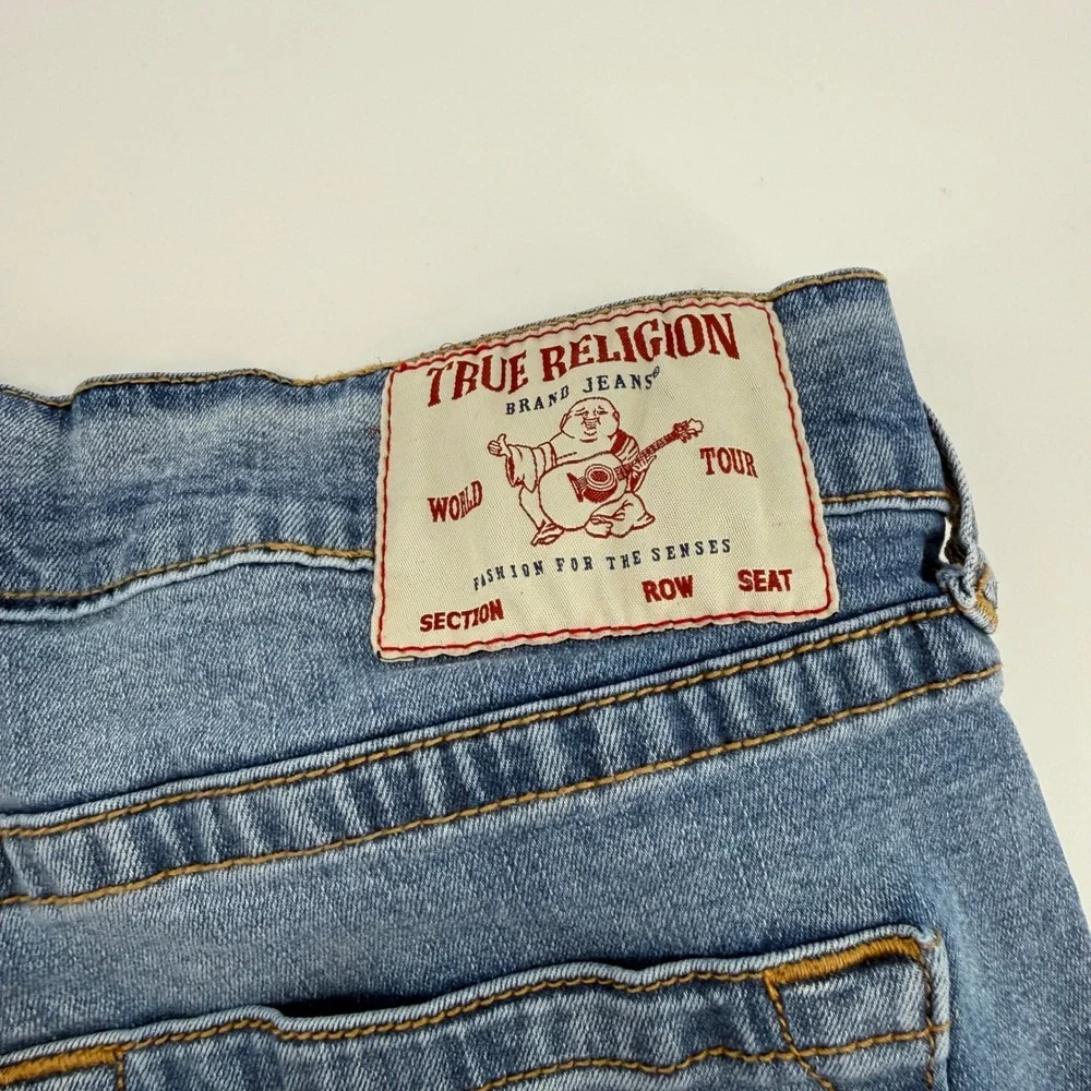 True Religion Rocco Skinny Jeans Mens 32 Blue Medium Wash Denim 50049-00