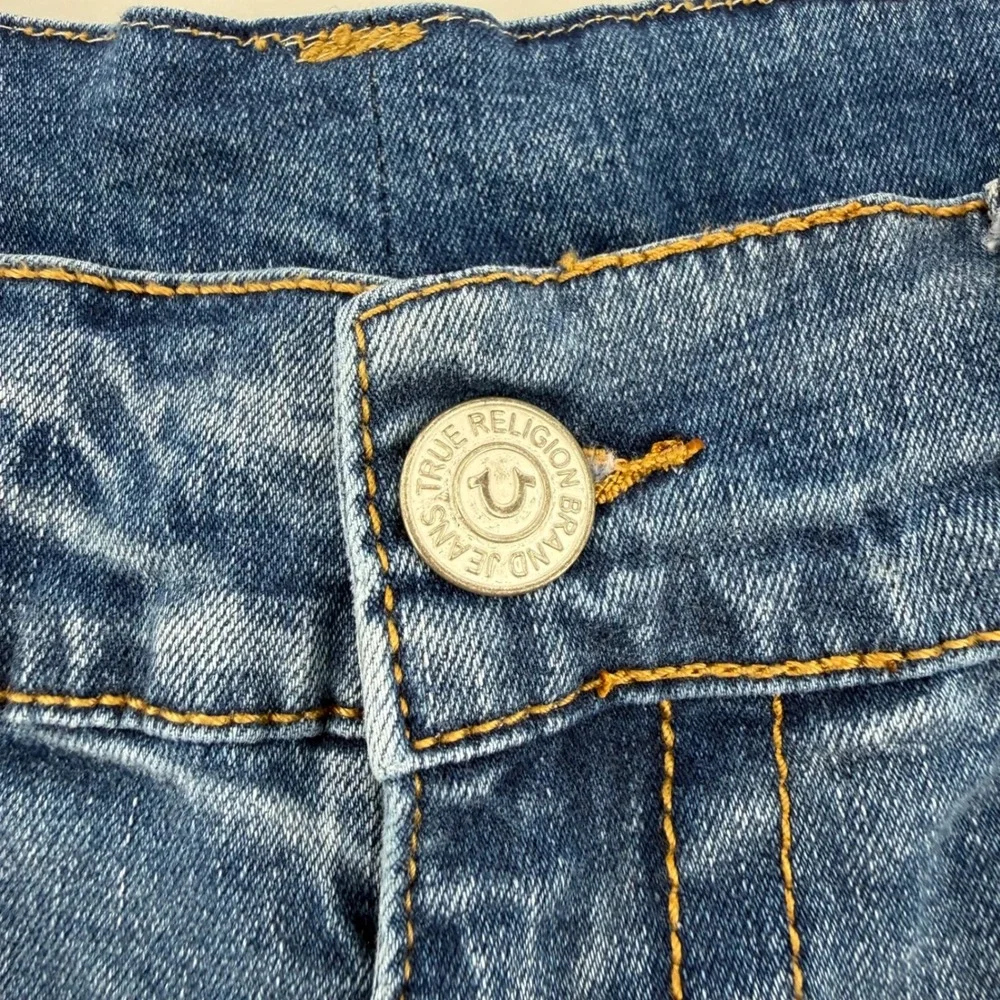 True Religion Rocco Skinny Jeans Mens 32 Blue Medium Wash Denim 50049-00