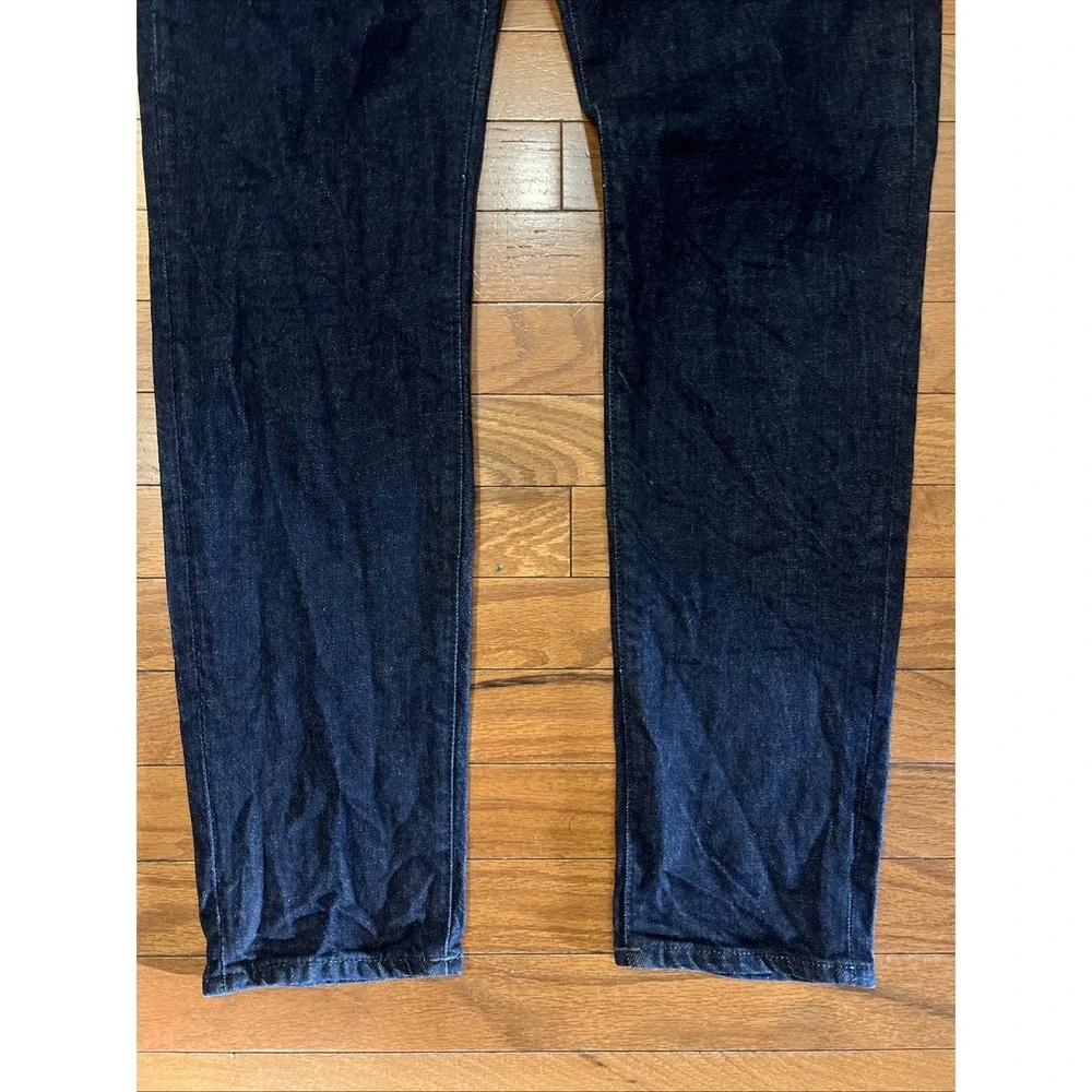 True Religion Manchester United Jack SE Jeans Mens 34x29 Dark Wash Red Stitch
