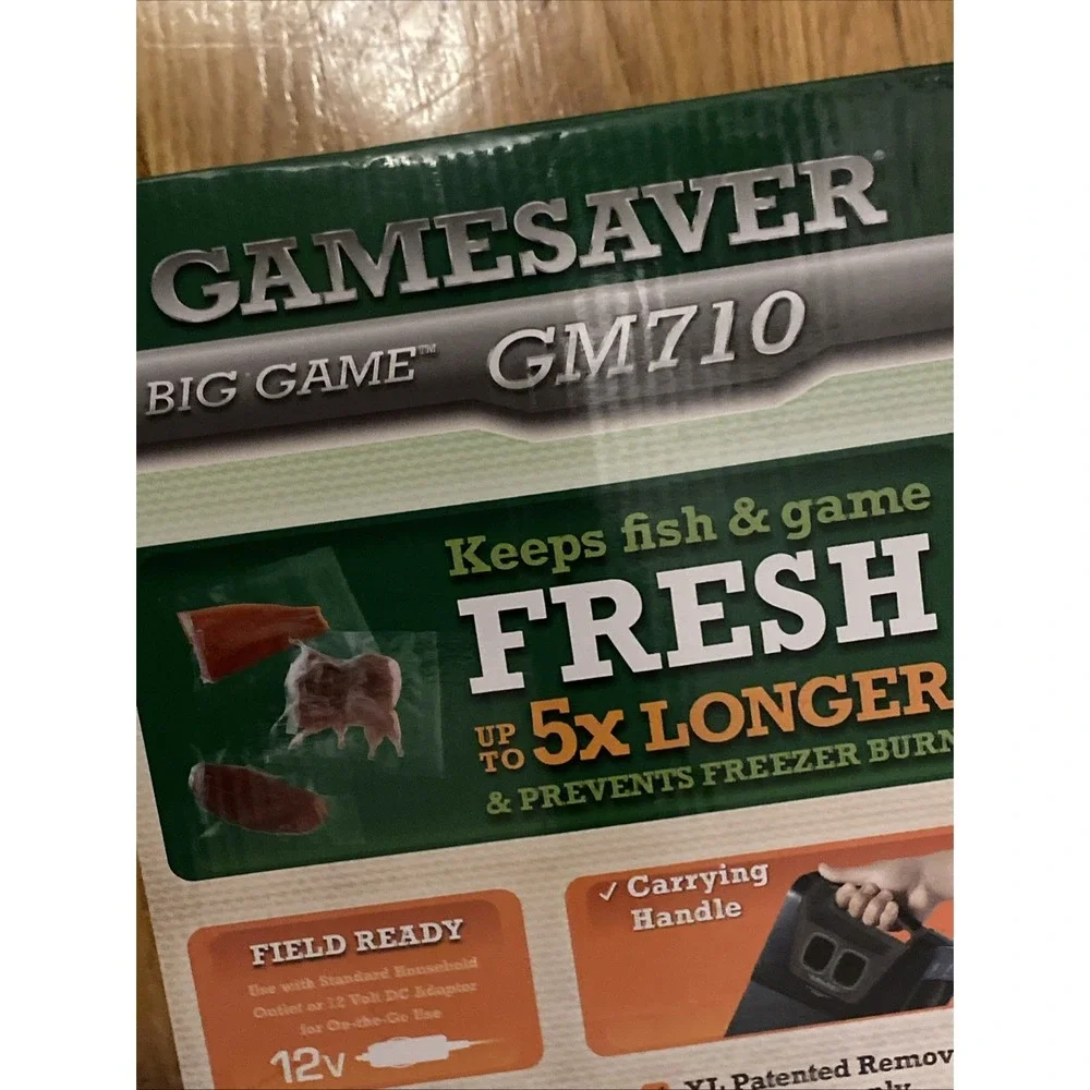 FoodSaver Vacuum Sealing Game Saver Big Game GM710 Hunting Fishing BRAND NEW A1