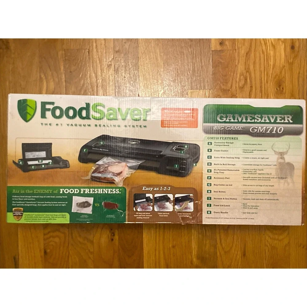 FoodSaver Vacuum Sealing Game Saver Big Game GM710 Hunting Fishing BRAND NEW A1