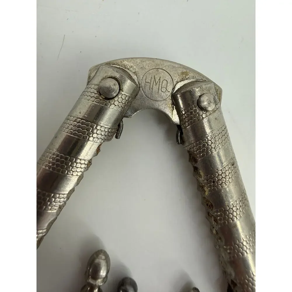 Vintage HMQ Nutcracker Metal Nut Picks Mid Century Holiday Entertaining Barware