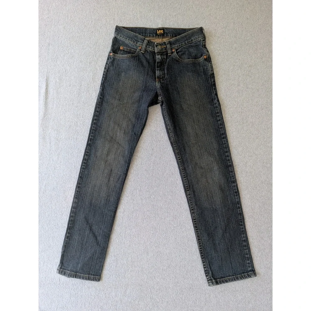 Lee Jeans Regular Fit Straight Leg Dark Wash 29x30 2008984