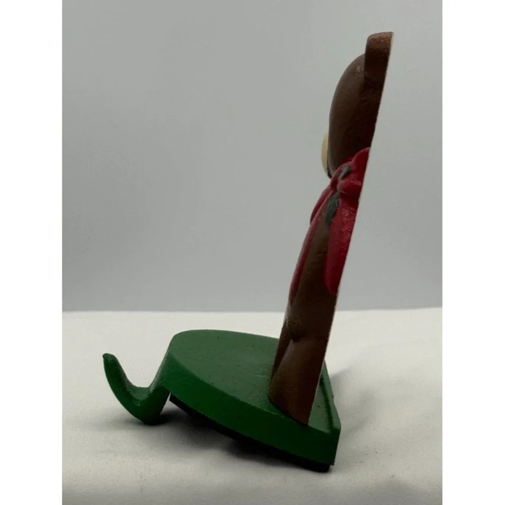1992 Lillian Vernon Cast Iron Bear Stocking Holder 5