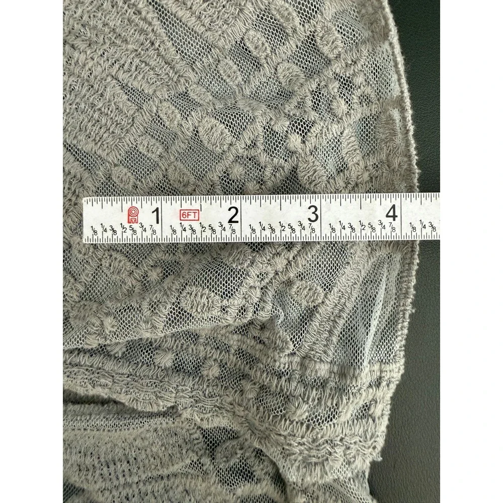 Fairy Festival Lace Embroidered‎ Cardigan Y2k Small Boho Mesh Sheer Duster Wome
