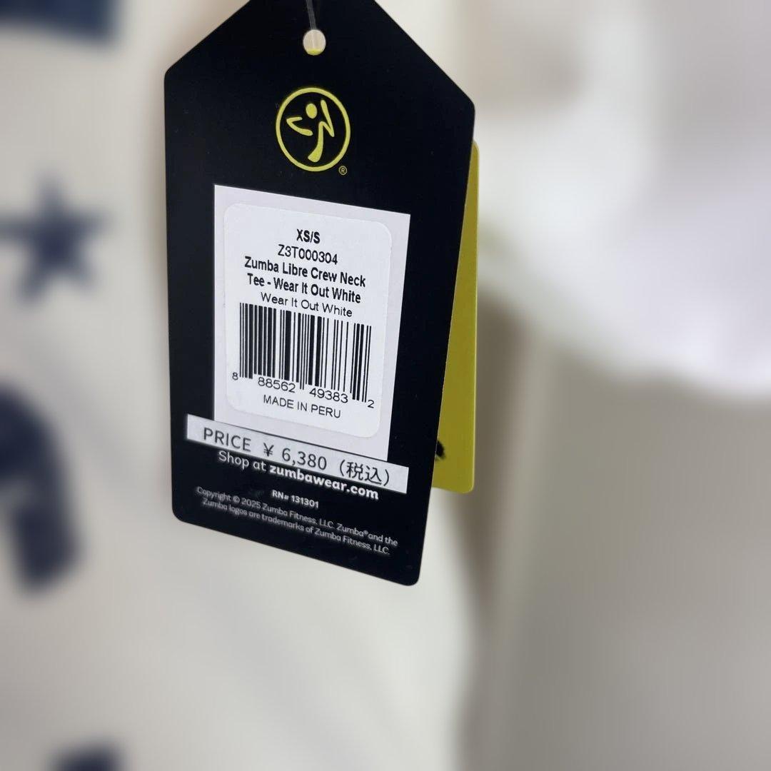 【New with tags】WEAR ZUMBA ZUMBA RHYTHM Crew Neck T-shirt XS