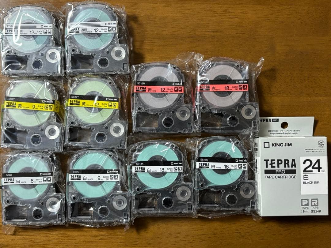 New, unused TEPRA tape cartridge