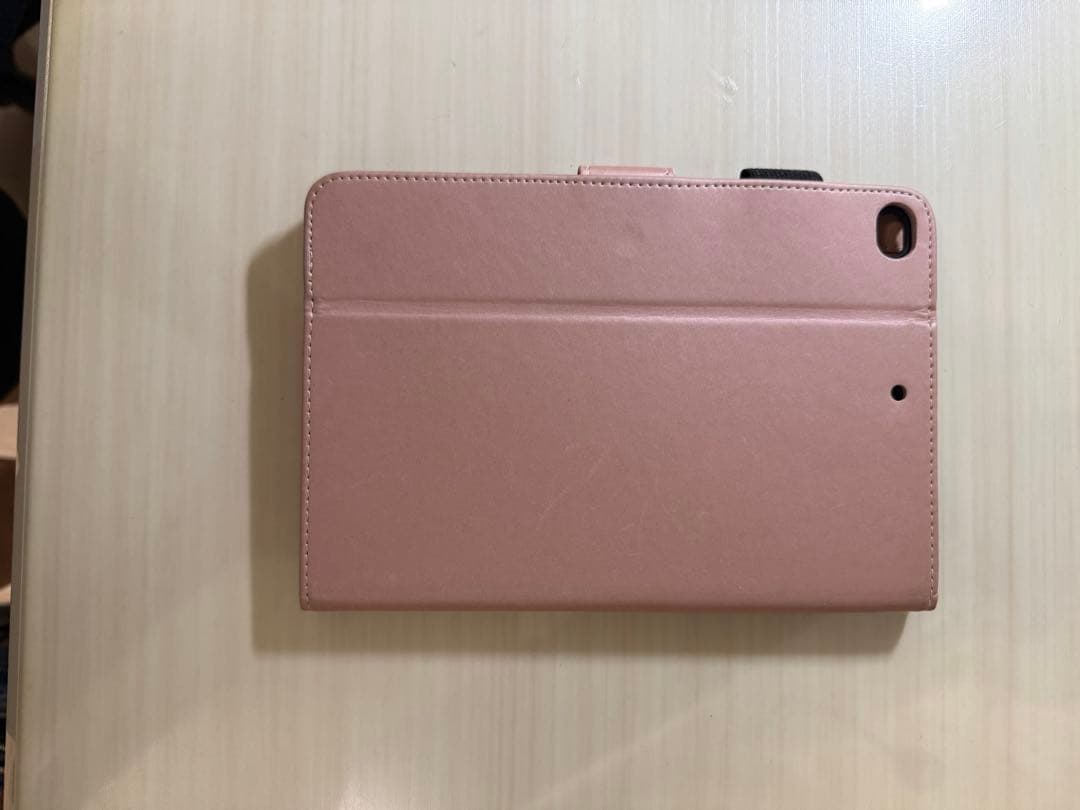 Pink tablet case with rabbit illustration