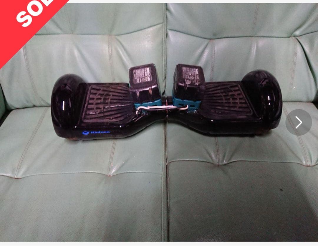 Black Electric Skateboard with Two Batteries