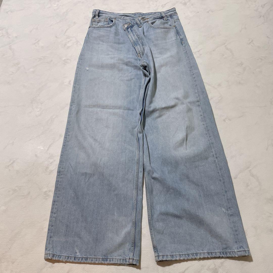 【Sold Out✨】ZARA Wide Baggy Pants Size 40 (M-L) Light Blue
