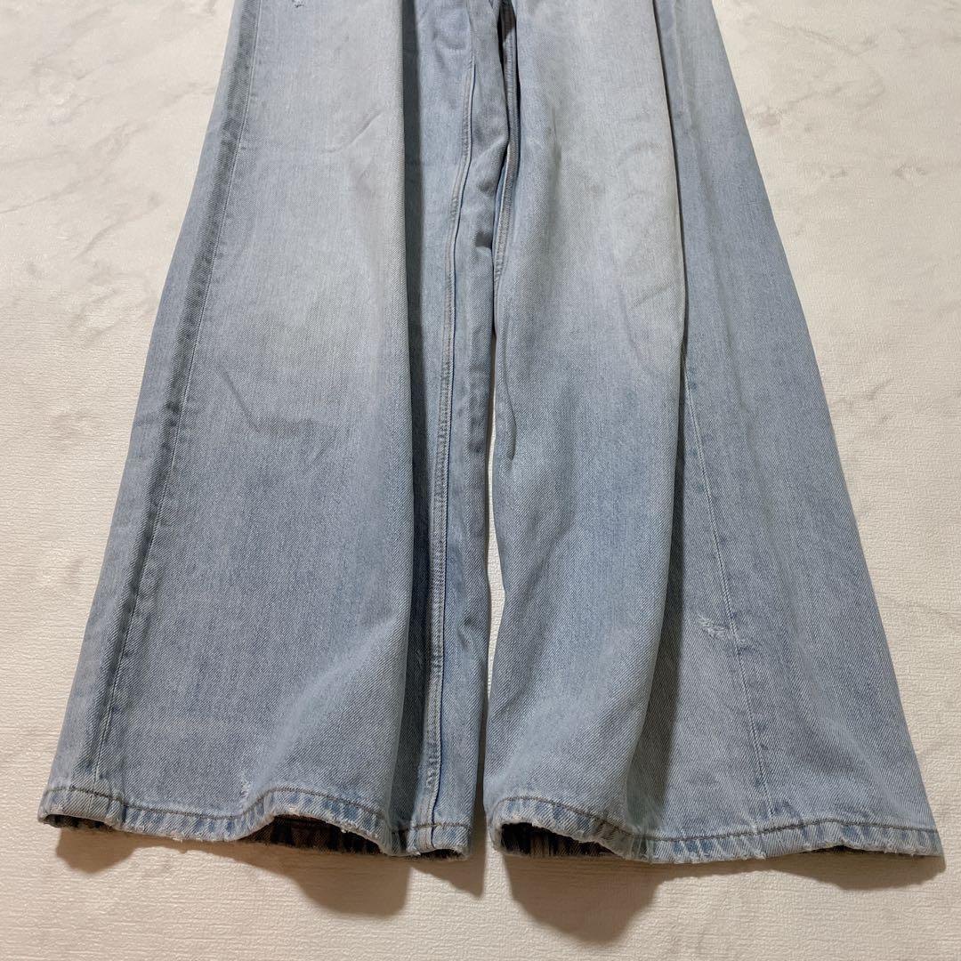 【Sold Out✨】ZARA Wide Baggy Pants Size 40 (M-L) Light Blue