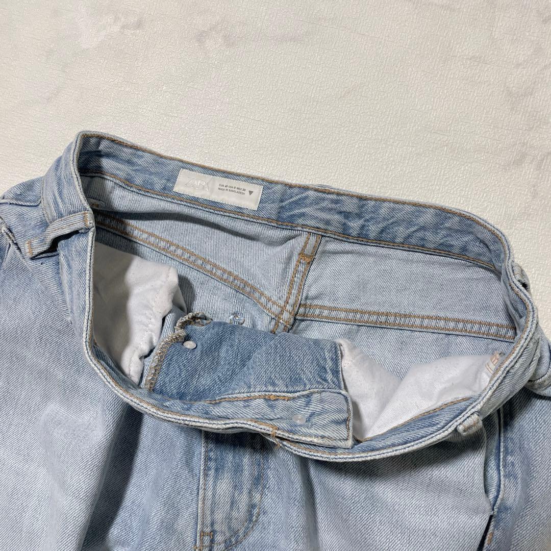 【Sold Out✨】ZARA Wide Baggy Pants Size 40 (M-L) Light Blue