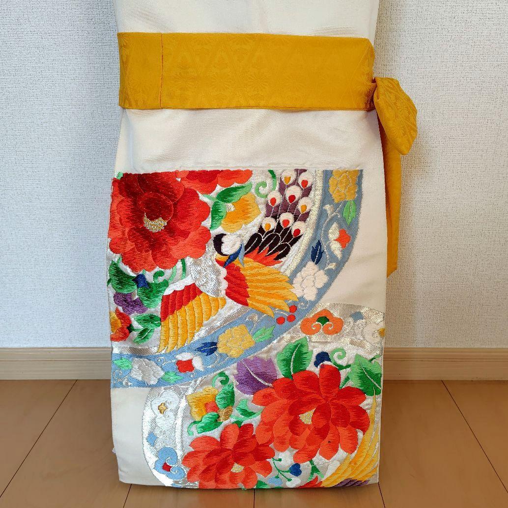 Koto Cover [Hō] Kimono Obi Yutan (Oil Sheet) Handmade Japanese Musical Instrument Pure Silk Fukuro Obi Ikuta-ryū Yamada-ryū