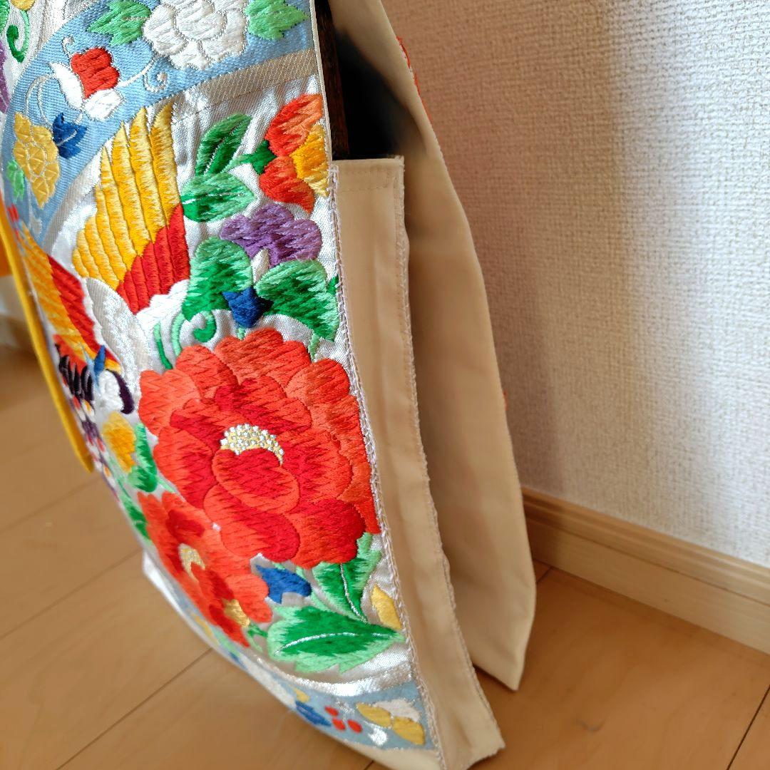 Koto Cover [Hō] Kimono Obi Yutan (Oil Sheet) Handmade Japanese Musical Instrument Pure Silk Fukuro Obi Ikuta-ryū Yamada-ryū