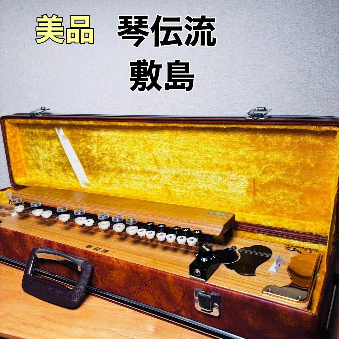 Taishogoto Shikishima Kotodenryu Innocence Finish Wooden Hard Case Included String Instrument