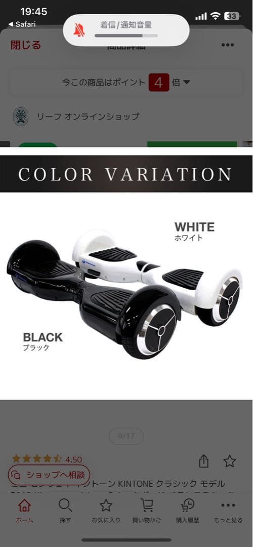 Kintone Classic DO1D Segway - Black - New