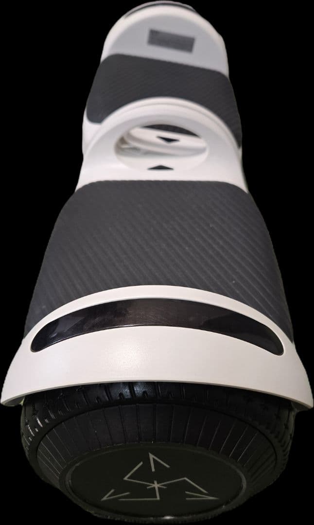 White Electric Skateboard with LED Lights